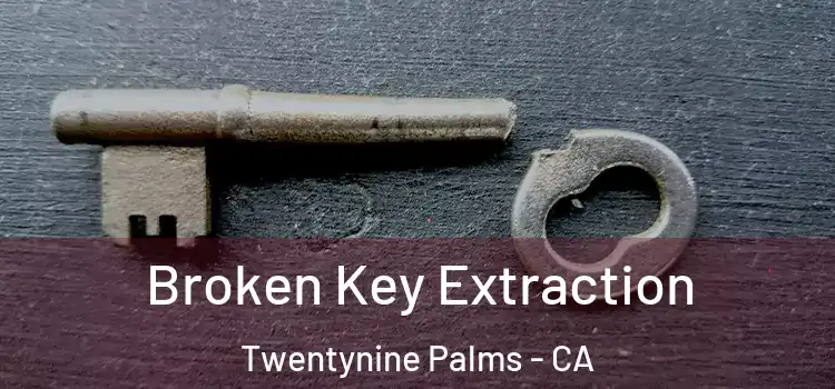 Broken Key Extraction Twentynine Palms - CA